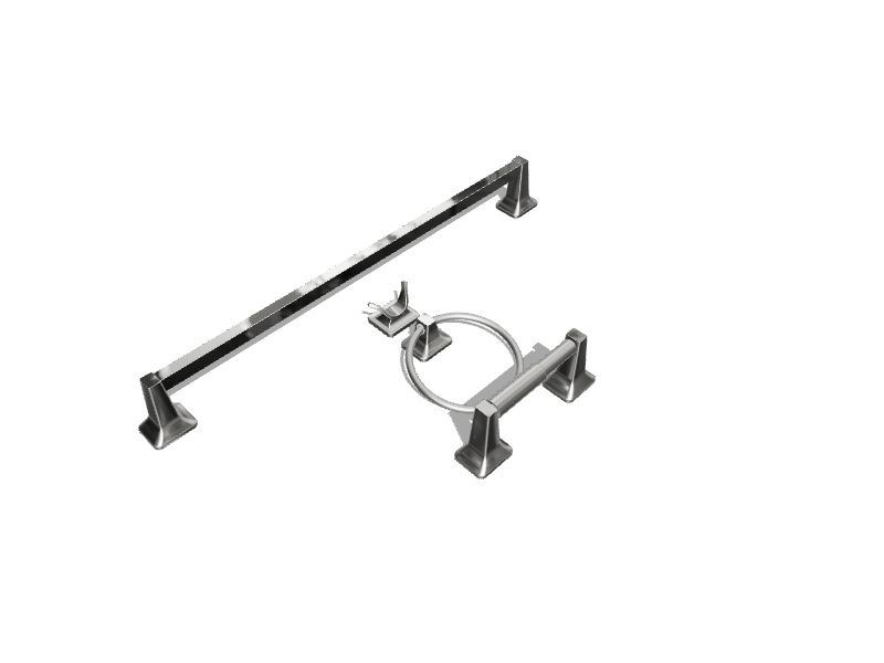 Project Source 4Piece Seton Chrome Decorative Bathroom Hardware Set