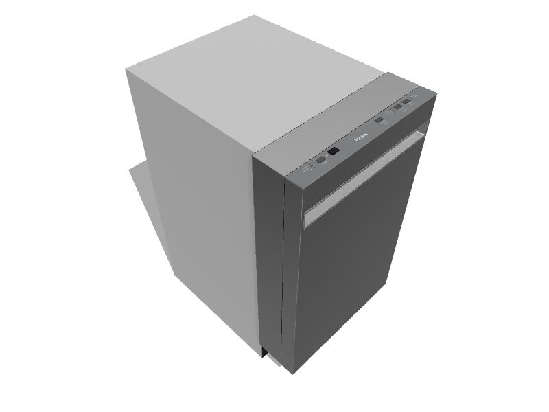 Haier Top Control 18in BuiltIn Dishwasher (Stainless Steel) ENERGY