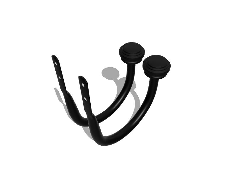 allen + roth 2Pack 6in Gunmetal Curtain Holdbacks in the Curtain