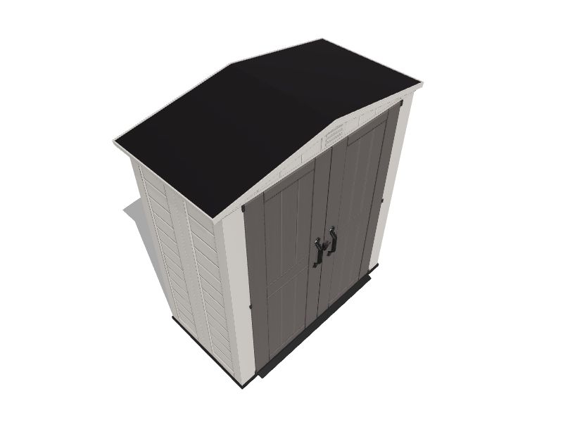 Keter 3ft x 6ft Factor Gable Resin Storage Shed (Floor Included) in