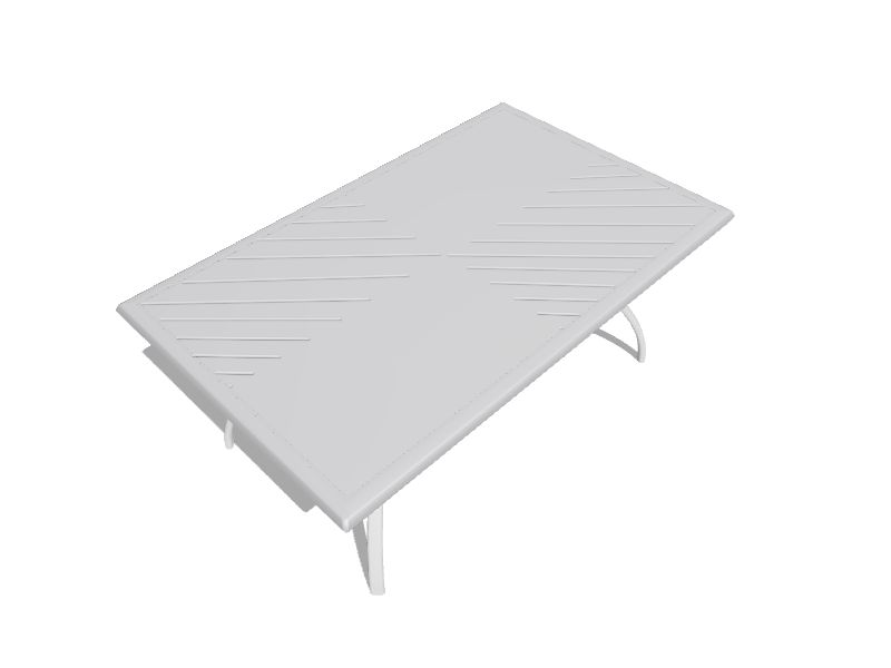 allen + roth Everchase Rectangle Outdoor Dining Table 43.3in W x 70in