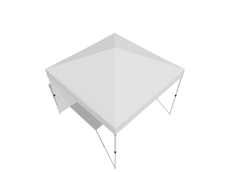 ZShade 10ft x 10ft Square White Popup Canopy at