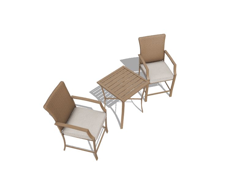 Garden Treasures Oakview Terrace 3Piece Tan Wicker Bar Height Patio Set with Tan Cushions at