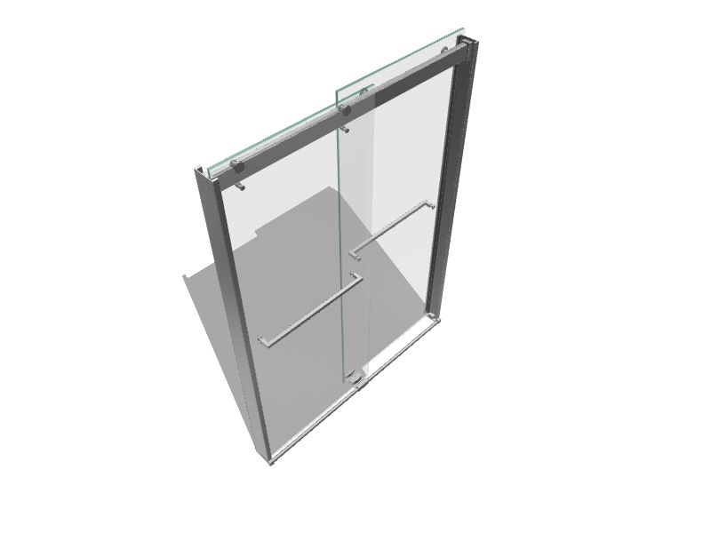 DreamLine Sapphire Chrome 56in to 60in W x 76in H Semiframeless