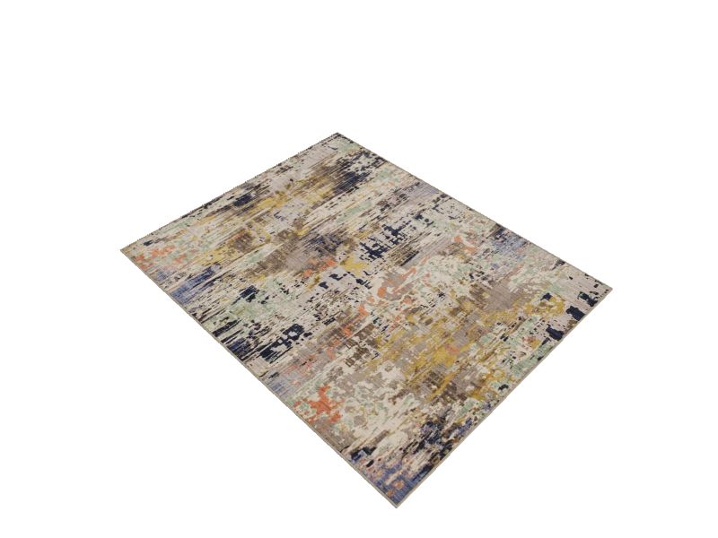 Scott Living Talbert 8 X 10 (ft) Dove Indoor Abstract Farmhouse/Cottage