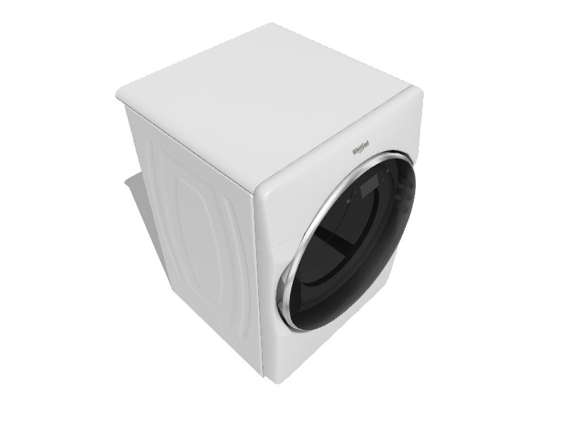 Whirlpool SMART Capable 7.4cu ft Stackable Steam Cycle Smart Electric