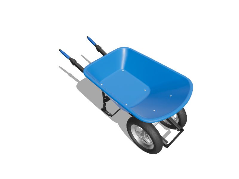 Kobalt 7cu ft 2 Wheel Steel Push Wheelbarrow FlatFree Tire in the