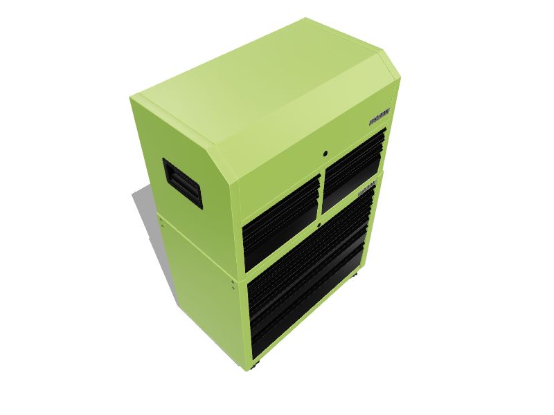 Kobalt 43.6-in W x 63.4-in H 12 Ball-bearing Steel Tool Chest Combo