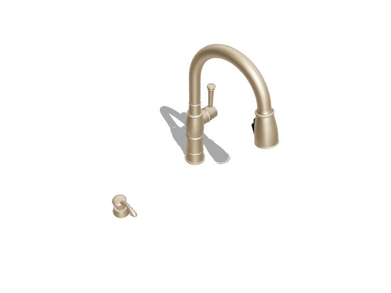 Delta Valdosta Champagne Bronze Double Handle Pulldown Kitchen Faucet