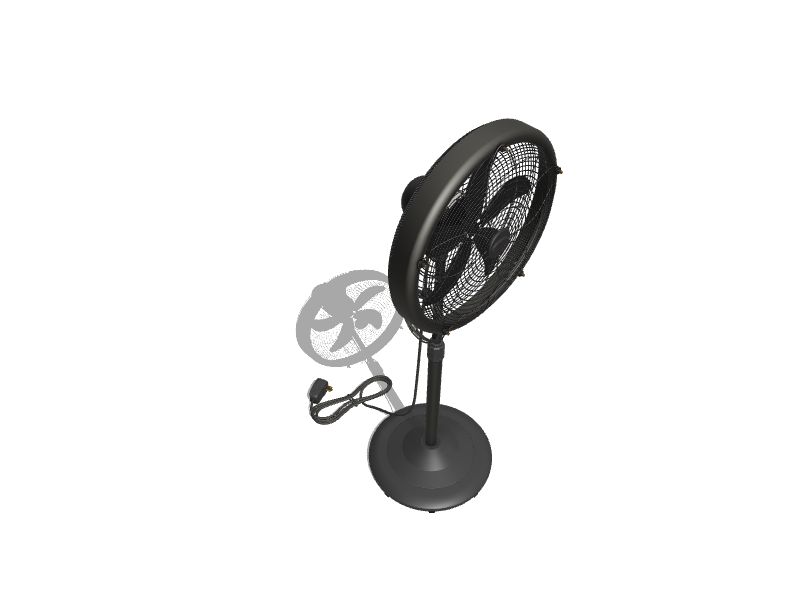 Utilitech 18in 3Speed Outdoor Brown Oscillating Misting Pedestal Fan