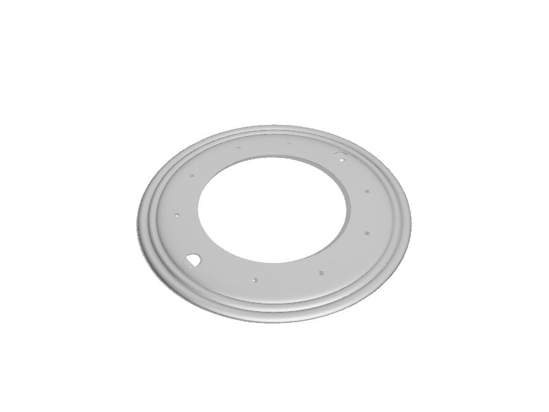 Richelieu 12 in (305 mm) Diameter 360 Degree Swivel Plate, 1000 lb