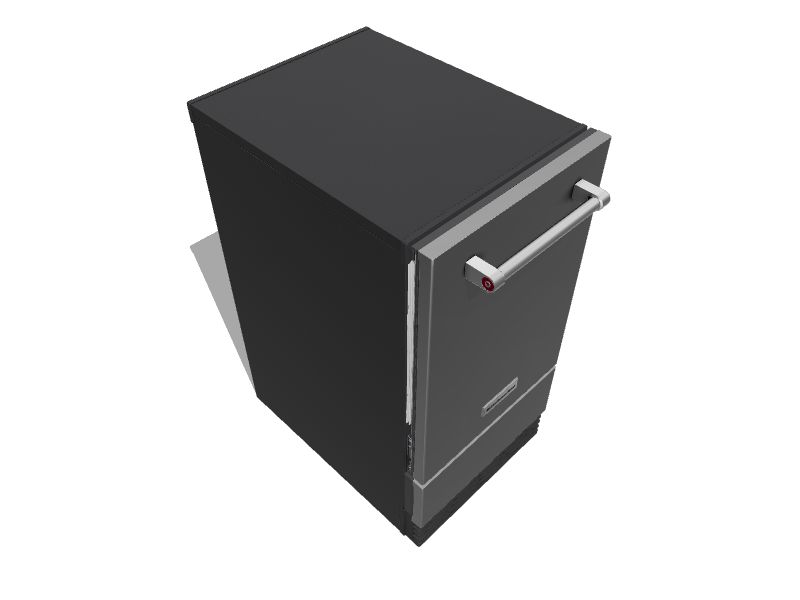 KitchenAid 22.8lb Dropdown Door BuiltIn Cubed Ice Maker (Stainless