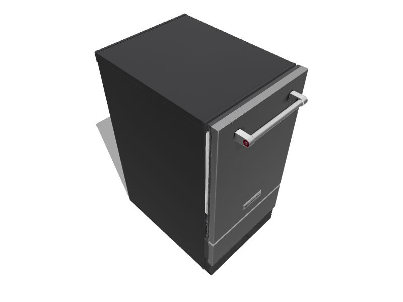 KitchenAid 29lb Dropdown Door BuiltIn Cubed Ice Maker (Stainless