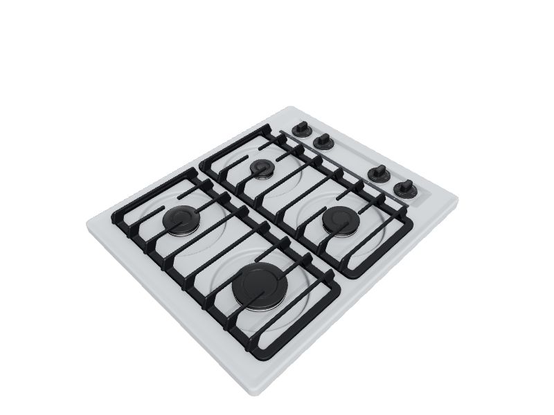 Summit Appliance 24in 4 Burners White Gas Cooktop in the Gas Cooktops department at