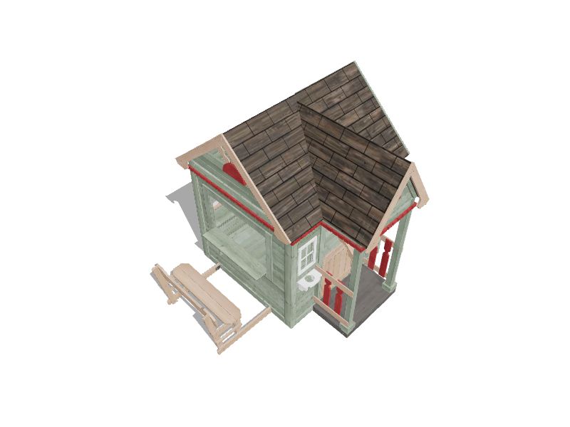 Backyard Discovery Victorian Inn Wood Playhouse Kit in the Playhouses