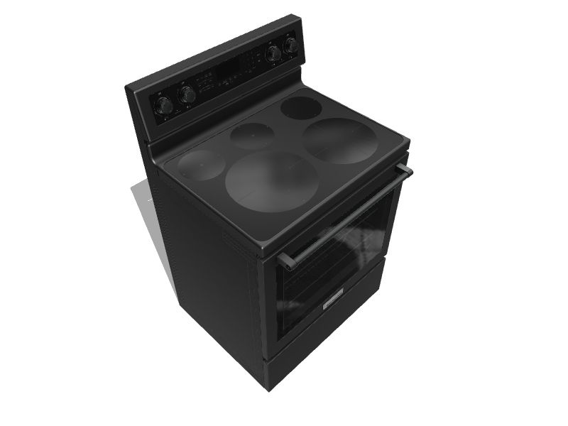 KitchenAid 30in Smooth Surface 5 Elements 6.4cu ft SelfCleaning