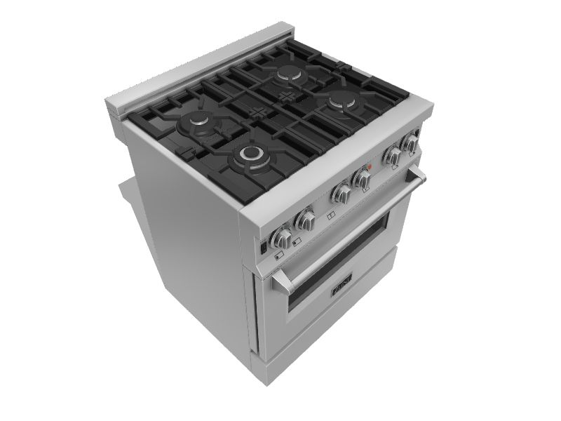 ZLINE KITCHEN & BATH Gas range 30in 4 Burners 4cu ft Convection Oven