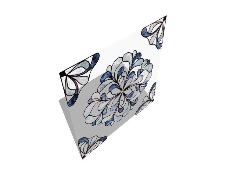 Artscape Capri Slate 12in x 12in Textured Privacy/Decorative Window