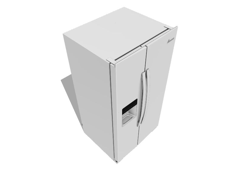 Amana 21.4cu ft SidebySide Refrigerator with Ice Maker (White) in