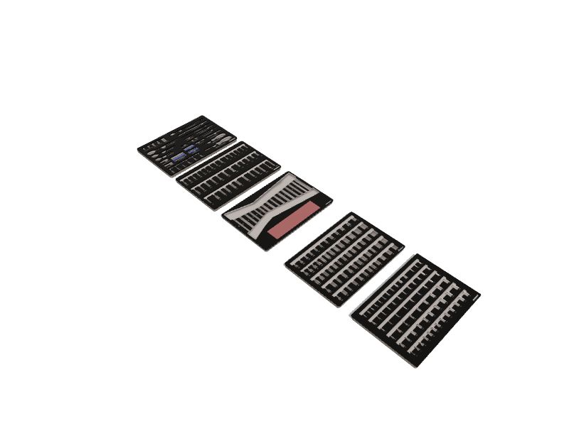 Kobalt Eva Foam Drawer Liner 5pc Eva Foam Tray Set For Tool Storage