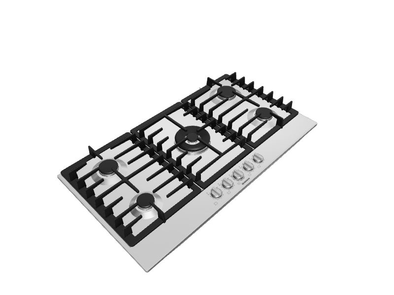 Bosch 800 Series 36in 5 Burners Stainless Steel Gas Cooktop at