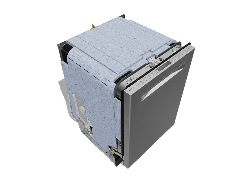 Bosch 800 Series Top Control 24in BuiltIn Dishwasher With Third Rack (Stainless Steel), 42dBA