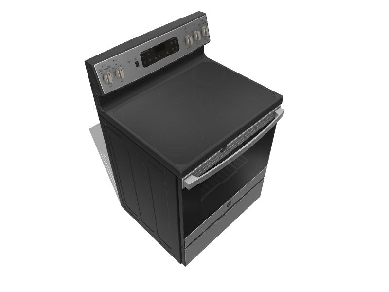 GE 30in Smooth Surface 5 Elements 5.3cu ft SelfCleaning Air Fry