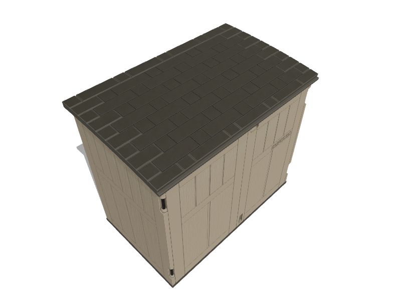 CRAFTSMAN 4ft x 2ft Resin Storage Shed (Floor Included) in the Vinyl & Resin Storage Sheds