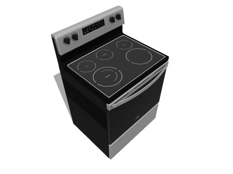 Whirlpool 30in Smooth Surface 5 Elements 5.3cu ft Steam Cleaning