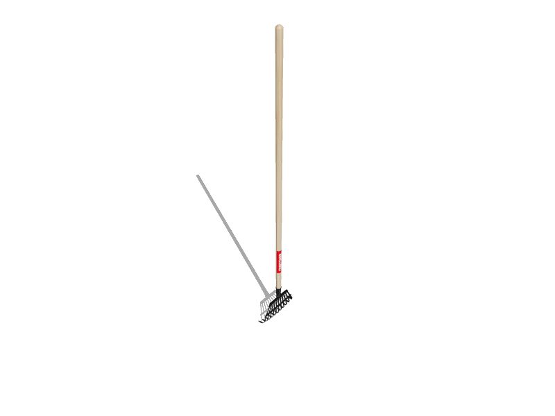 CRAFTSMAN 8in Steel Shrub Rake with Wood Handle in the Lawn & Leaf