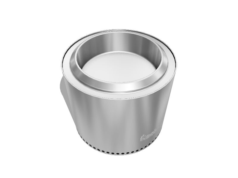 Solo Stove 15in W Stainless Steel/Sliver Stainless Steel WoodBurning