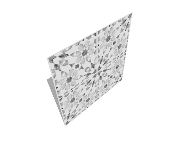 InHome 20in W x 20in H Selfadhesive Gray Geometric Wall Decal in the