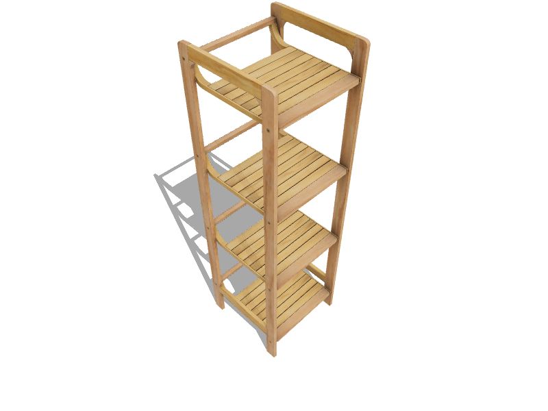 Redmon Bamboo Spa and Shower Collection By Redmon Wood 4Tier