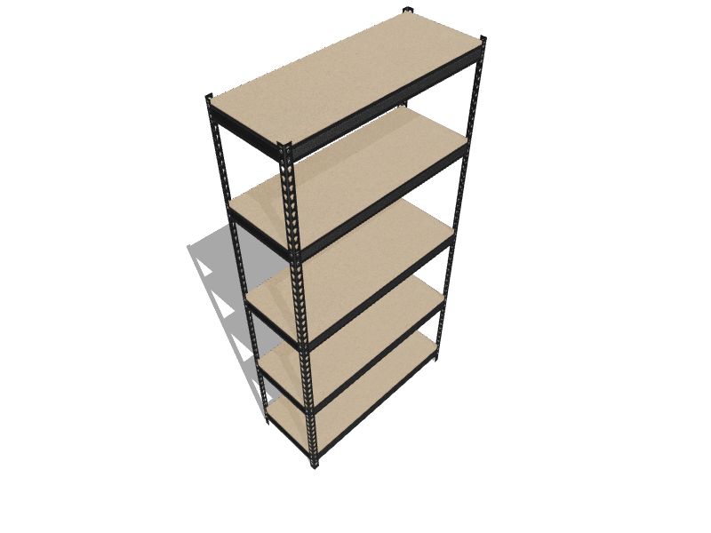 edsal Muscle Rack Steel Heavy Duty 5Tier Utility Shelving Unit (30in