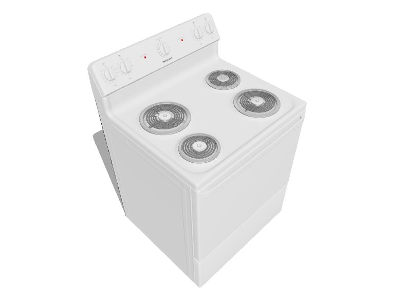 Hotpoint 30in 4 Elements 5cu ft Freestanding Electric Range (White