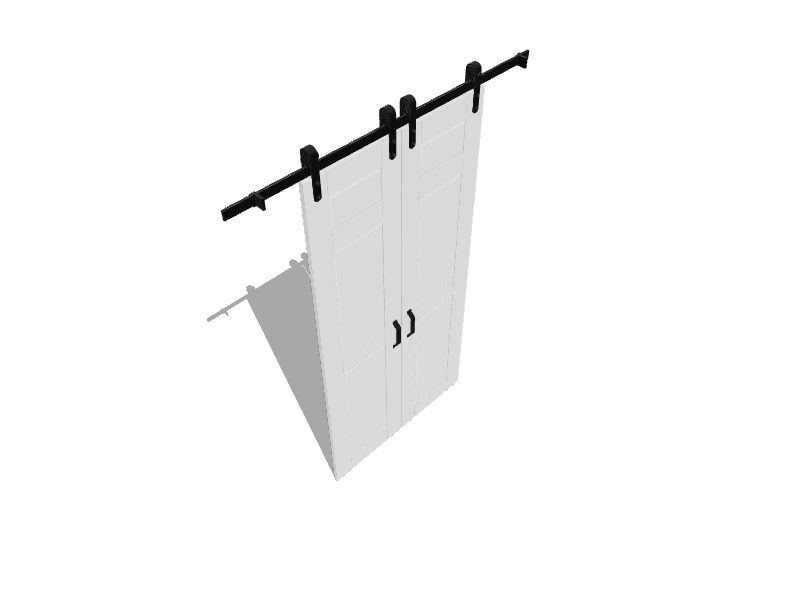 42in x 84in White 2panel Hollow Core Prefinished Molded Composite