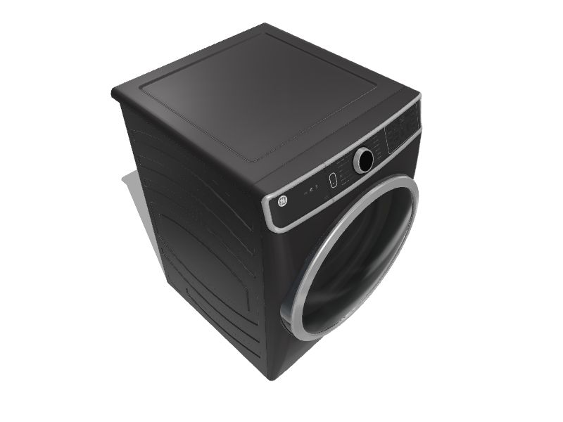 GE 7.8cu ft Stackable Steam Cycle Electric Dryer (Diamond Gray) ENERGY