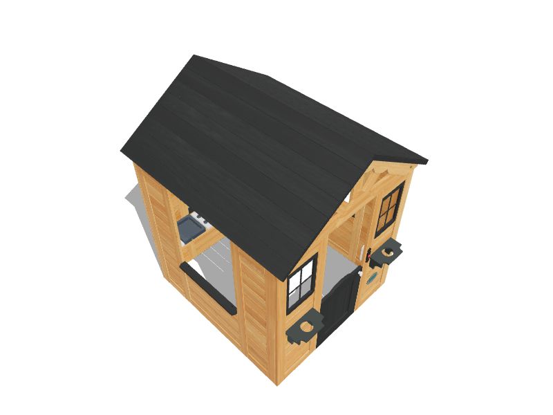 Backyard Discovery Sweetwater Playhouse Outdoor Wood Playhouse in the