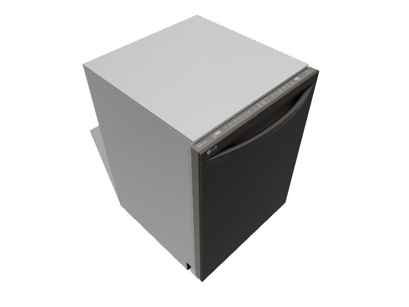 LG QuadWash Top Control 24in Smart BuiltIn Dishwasher with third rack