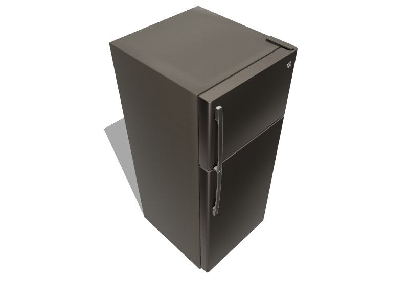 GE 17.5cu ft TopFreezer Refrigerator (Slate) ENERGY STAR in the Top