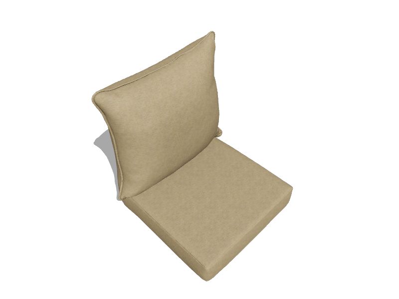 Arden Selections 24in x 24in 2Piece Tan Hamilton Deep Seat Patio