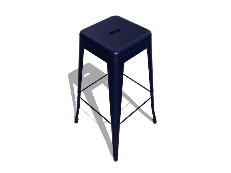 Cheyenne Products Gunmetal Counter height Metal Backless Bar Stool in