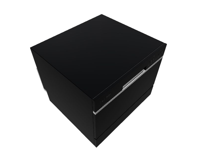 EdgeStar 21.63-in Portable Countertop Dishwasher (Black), 52-dBA at