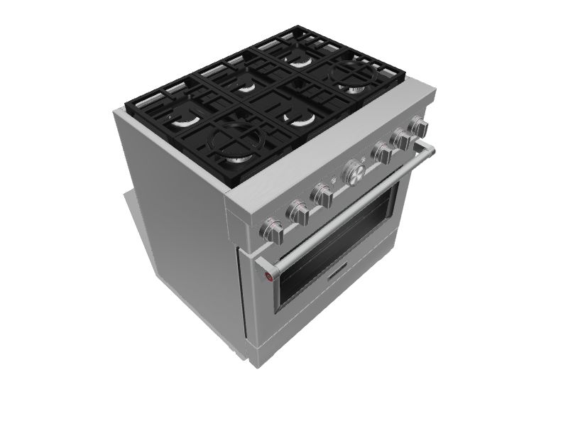 KitchenAid Smart Capable 36in Deep Recessed 6 Burners Selfcleaning