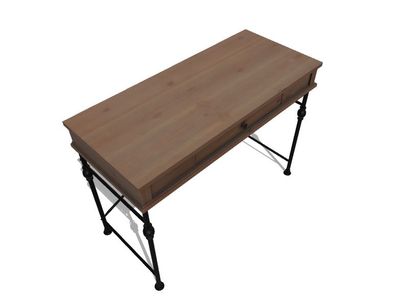 allen + roth 42in Brown Pine Writing Desk in the Desks department at