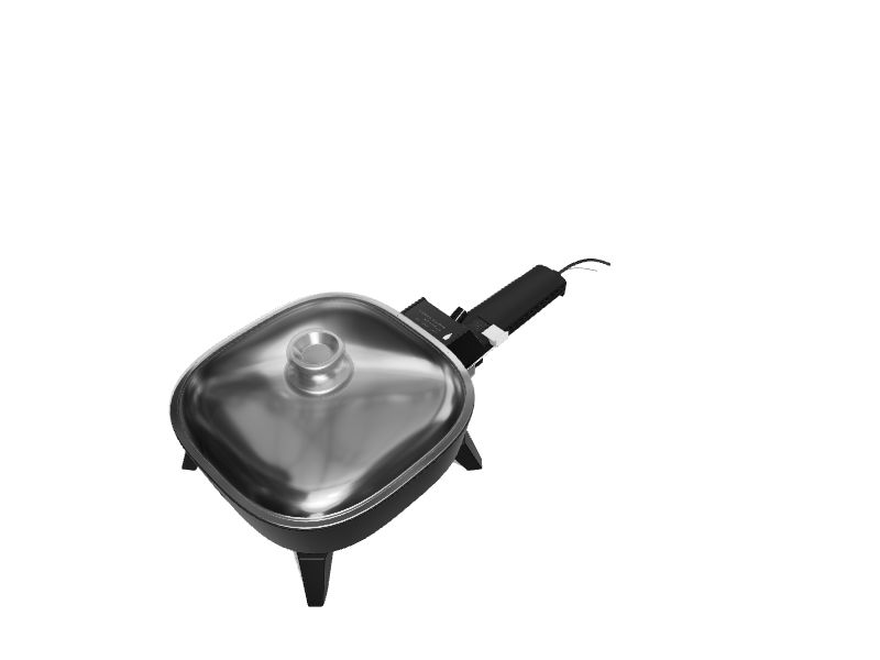 brentwood 9in L x 7.5in W 600Watt Nonstick Electric Skillet in the