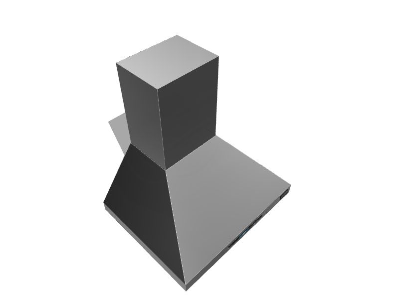 Kucht 30in Ducted Stainless Steel WallMounted Range Hood in the Wall