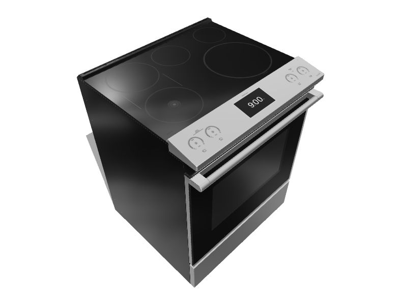 Cafe Modern Glass 30in 5 Elements Self and Steam Cleaning Convection