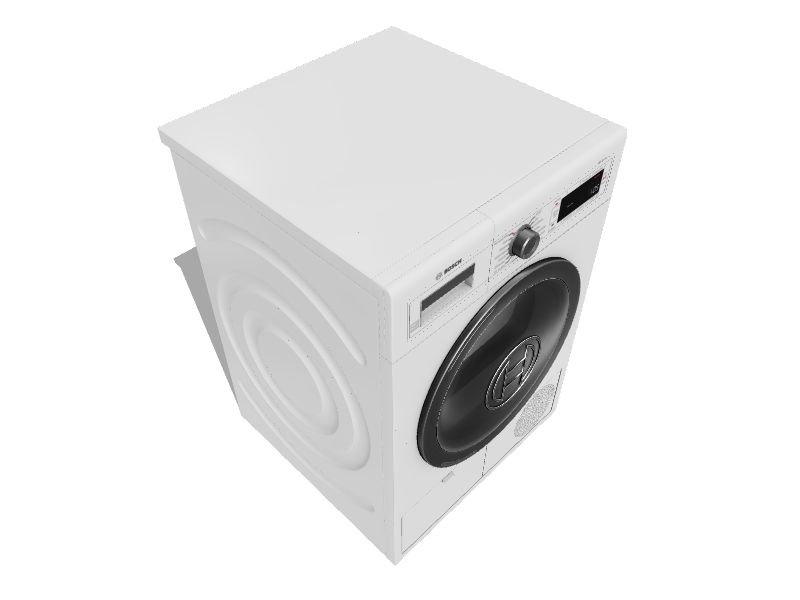 Bosch 800 4cu ft Stackable Ventless Smart Electric Dryer (White