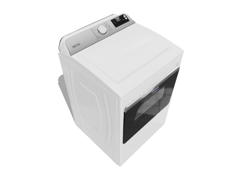 Maytag SMART Capable 7.4cu ft Smart Electric Dryer (White) in the